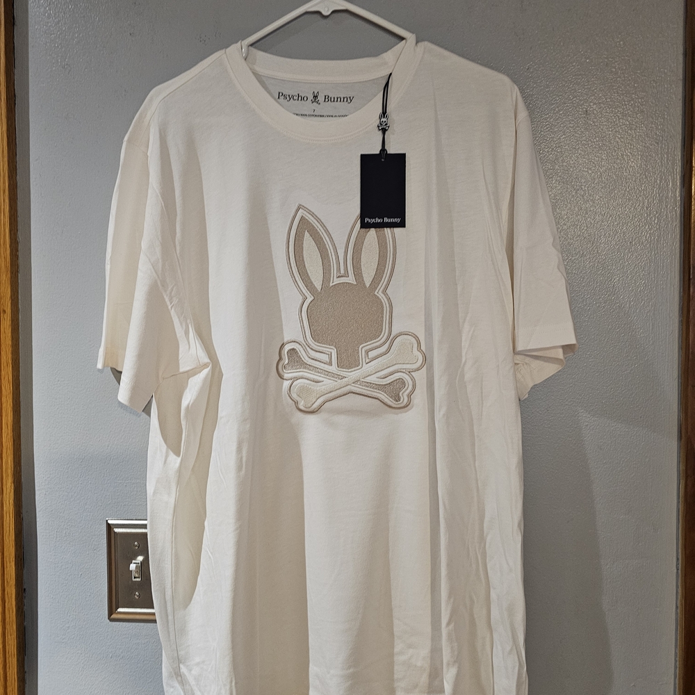 Psycho Bunny Off-White Short Sleeve Tee